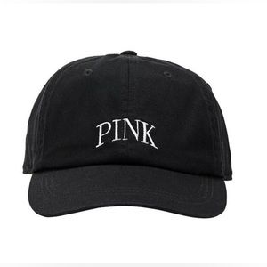 NWT Victoria Secret Baseball Hat Black Color with White Embroidered Letters PINK